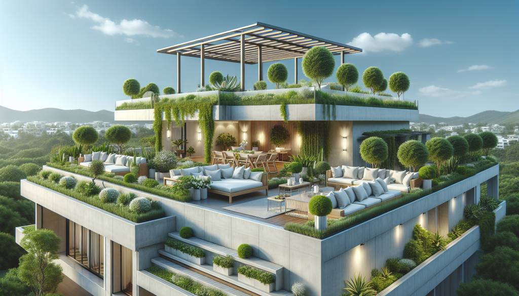 Toits et jardins : l'extension du confort moderne des villas contemporaines en hauteur