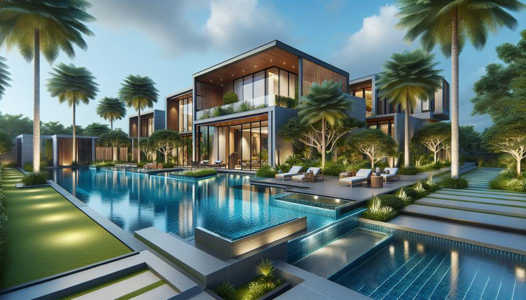 Piscines et aménagements extérieurs : les dernières tendances pour les villas modernes