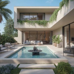 Les patios intérieurs dans les villas contemporaines : oasis de lumière et de sérénité au cœur de l’habitat