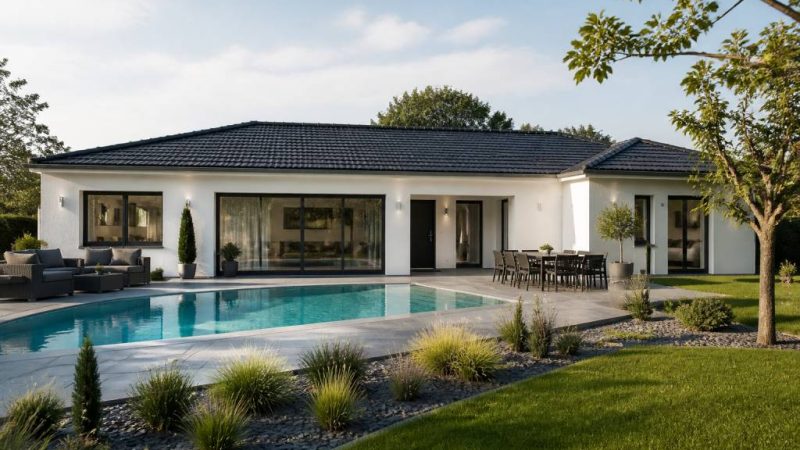 100m2 plan maison plain-pied 3 chambres : idées et conseils pour votre projet de villa contemporaine